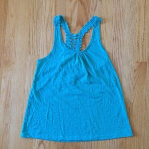 Mudd Bohemian Tank w/Crochet Strap Detail